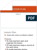 week 7  guide to lesson plan