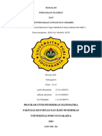 Persamaan Kuadrat Dan Sistem Persamaan Linear Dua Variabel