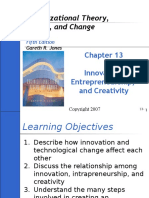 Organizational Theory, Design, and Change: Innovation, Entrepreneurship, and Creativity