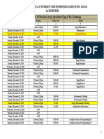 Uptu 2015-16 Odd Sem Exam Datesheet