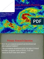 My English Research Portfolio: Government Aid Preparedness