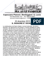 Lettera Alle Famiglie - 20 Dicembre 2015