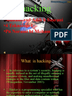 Hacking: - Muhammad Adib B Saarani - 4 Teknologi 1 - PN Noraini BT Mohamed Noor