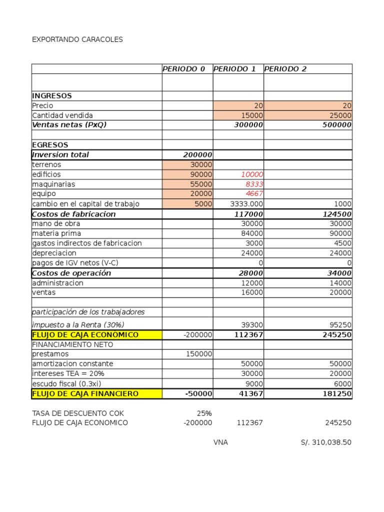 Flujo de Caja Ejemplo | PDF | Flujo de efectivo | Dinero