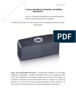 NP Gadget Ideal para Navidad Parlantes Portátiles Bluetooth VRF