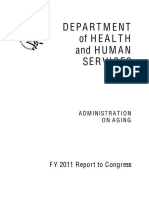 Dept HHS Report To Congress