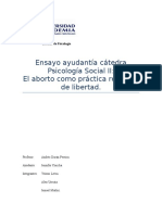 El Aborto Como Practica Reflexiba de Libertad