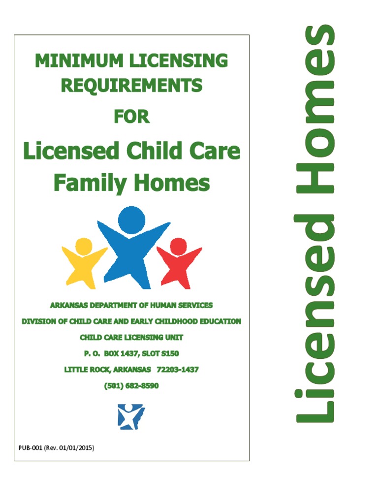 Minimum Licensing Requirements for Licensed Child Care ...