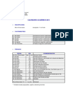 Calendario Acad 2013