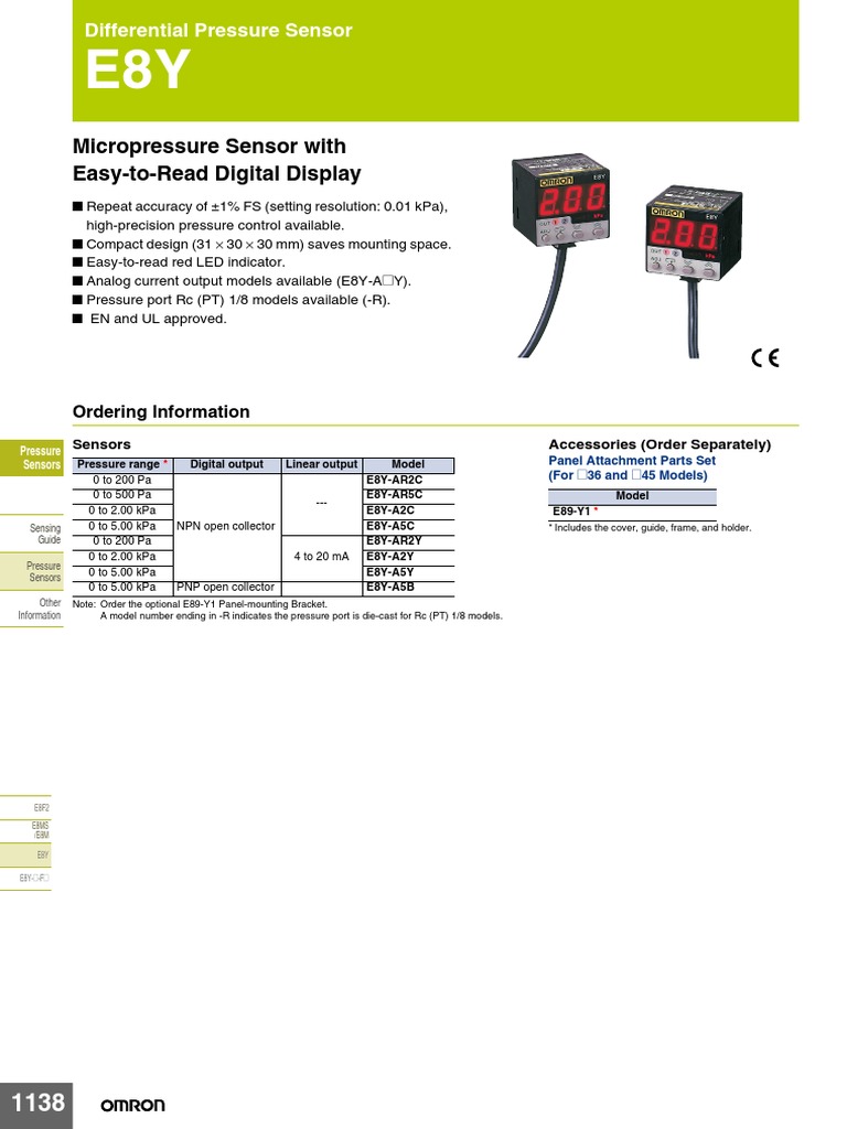 Compact Digital Differential Pressure Sensor with Analog Output Options