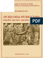 Scavo - Storia Della Storiografia. Dall'Età Arcaica All'Alto Medioevo