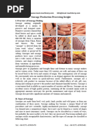 Sausage Production Processing Insight