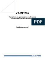 VAMP 265 - Testing manual