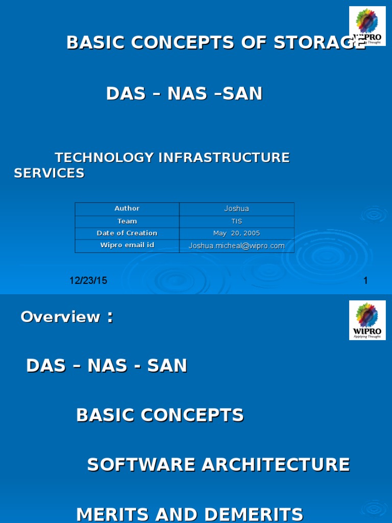 Understanding DAS, NAS, and SAN Storage | PDF | Hard Disk Drive ...