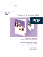 Informations Formations IdS Suisse 2015