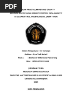 Download Laporan Praktikum Metode Gravity  by Berli Octaviana Manurung SN293909024 doc pdf