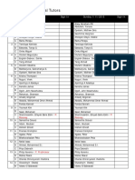 Tutors Roster (& Sign-In Sheet)