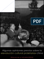 Algunas Opiniones Previas Sobre La Revolución Cultural Proletaria China - Enver Hoxha