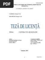 Teză de Licenţă Contractul de Donatie