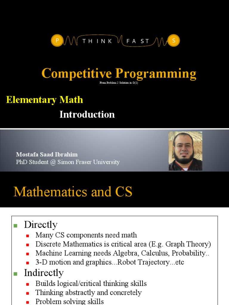 Math Essentials for Competitive Programming | PDF | Rounding ...