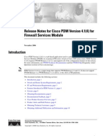 Release Notes for Cisco PDM Version 4.1(4) for Firewall Services Module