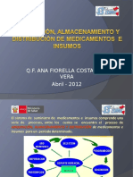 ADQUISICIÓN, ALMACENAMIENTO Y DISTRIBUCIÓN DE MEDICAMENTOS  E INSUMOS