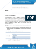 Actividad de Aprendizaje Unidad 4 Calidad Enfocada Al Cliente