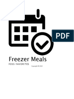 Freezer Meals and Tips