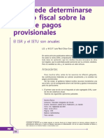 No Puede Determinarse Crédito Fiscal Sobre La Falta de Pagos Provisionales. El ISR y El IETU Son Anuales