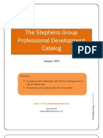 The Stephens Group Professional Development Catalog: Summer 2010