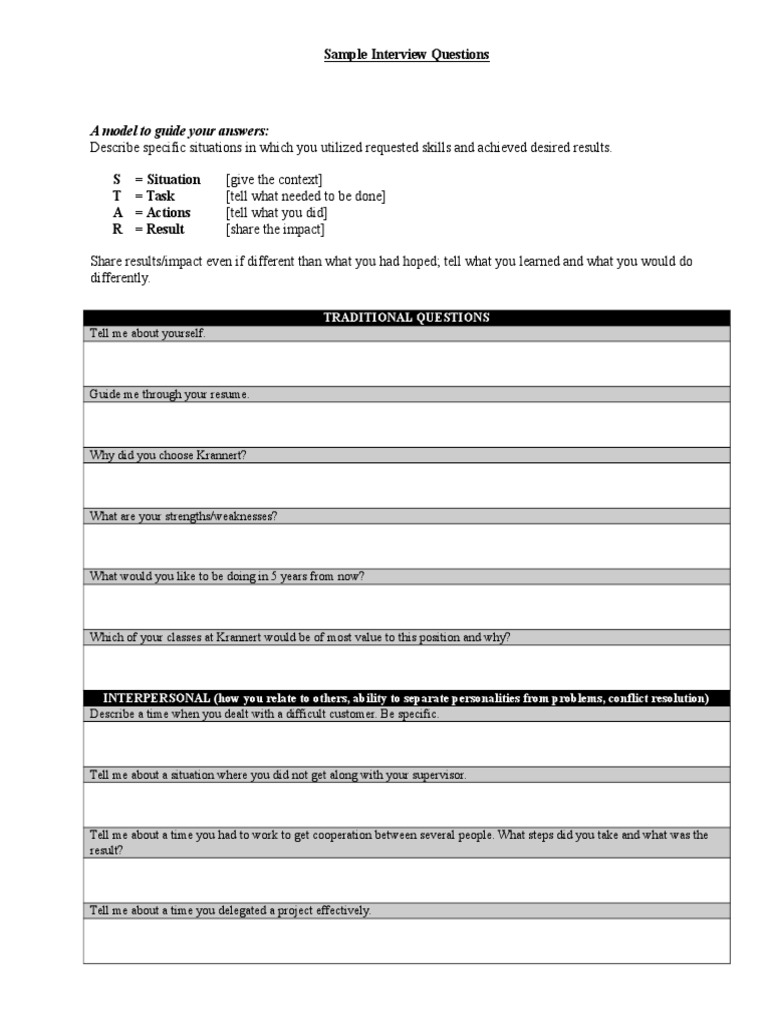 Essential Interview Questions Guide | PDF | Decision Making | Emergence