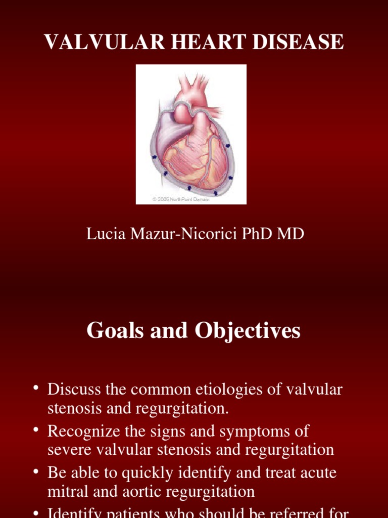 Valvular Heart Disease Overview | PDF | Heart | Heart Valve