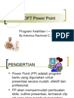 MICROSOFT Power Point: Program Keahlian I - SI