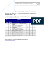 Georgia: European Patent Office - World Wide Database Coverage Report July 2011