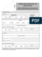 Formulario Nº2 Ley 27157 Oscar Melo