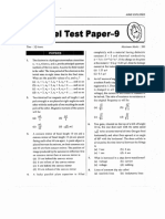 Model Paper 9 AskIITians