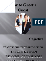 How To Greet A Guest