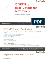 CBSE UGC NET Exam Details