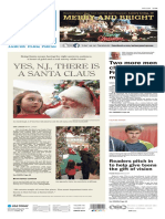 Asbury Park Press Front Page Thursday, Dec. 24 2015