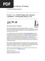 Download Donald S Lutz - Colonial Origins of the American Constitution by Juan del Sur SN29396074 doc pdf