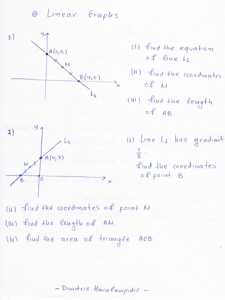 Linear Graphs | PDF