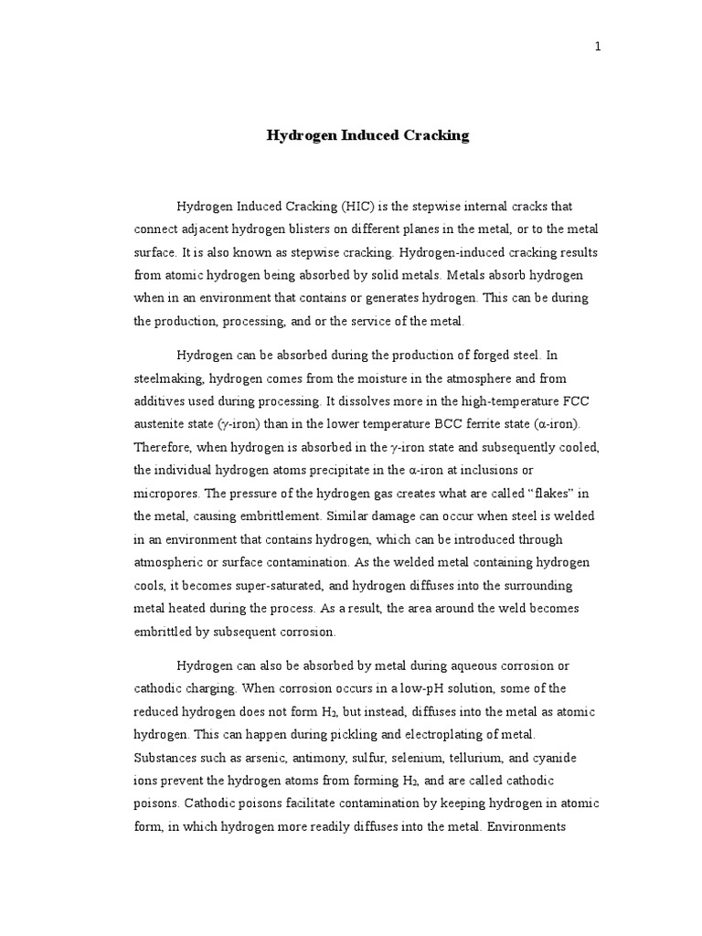 Hydrogen Induced Cracking: Cracks | PDF | Welding | Construction