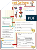 Verbs Picture Activity for ESL Students