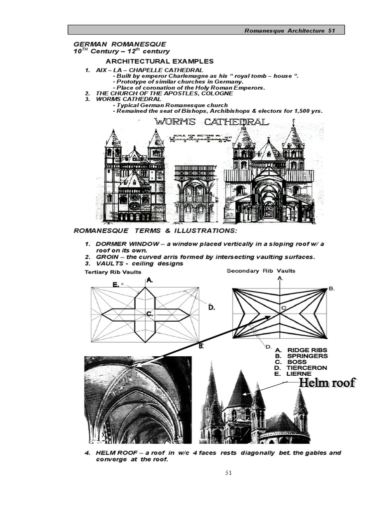 Romanesque and Gothic Architecture Overview | PDF | Gothic Architecture ...