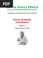 Curso Cozinheiro - Parte 1
