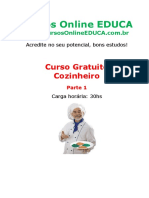 Curso Cozinheiro - Parte 1