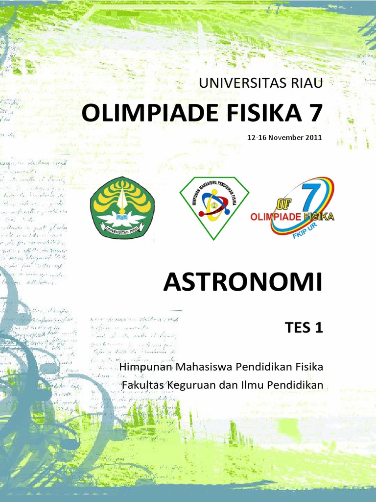 Soal Olimpiade Astronomi OF7