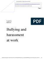 A Guide For Employees - Bullying and Harassment at Work
