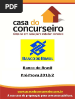 PRE PROVA BB 2013.2