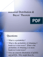 Binomial Distribution & Bayes' Theorem